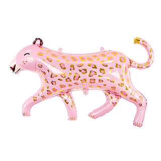 ballon roze luipaard gouden vlekken