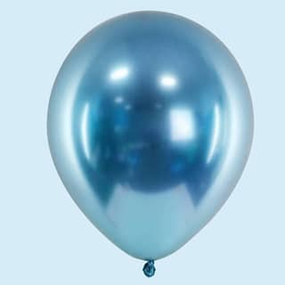 blauwe glossy ballon