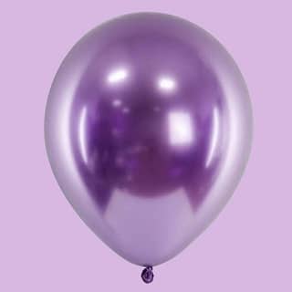 Latex paarse glanzende ballon