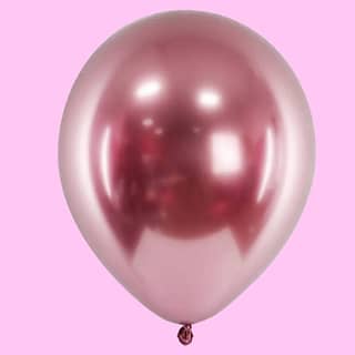 Latex rosé gouden glanzende ballon