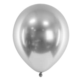 Ballonnen Glossy Zilver - 5 stuks