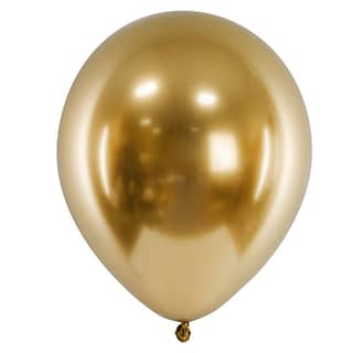 Ballonnen Glossy Goud - 5 stuks