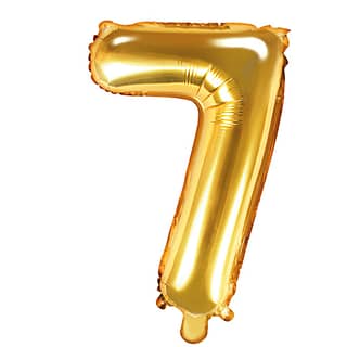 Folieballon Cijfer 7 (35 cm) - Goud