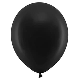 Pastelzwarte ballon met een omtrek van 30 centimeter
