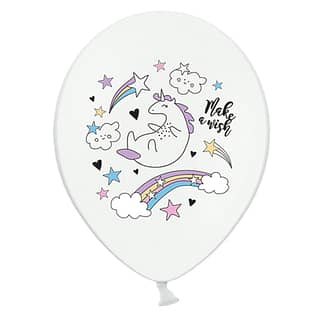 Ballonnen Unicorn Make a Wish - 6 stuks