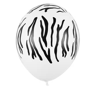 Ballonnen Zebrastrepen - 5 stuks