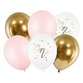 Ballonnen 'One' Roze Goud - 10 stuks