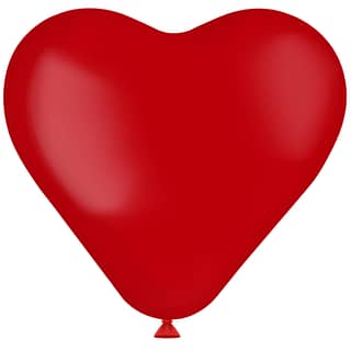 Ballonnen Hartvorm Rood - 8 stuks