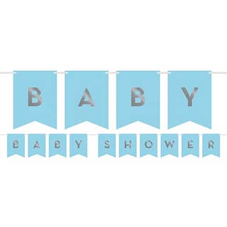 Slinger Baby Shower Blauw - 1.7 meter