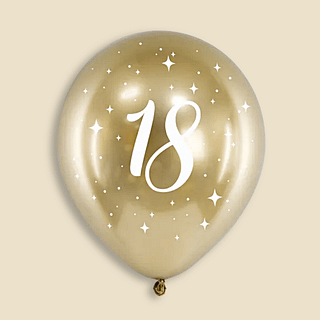 Gouden ballon voor een 18e verjaardag