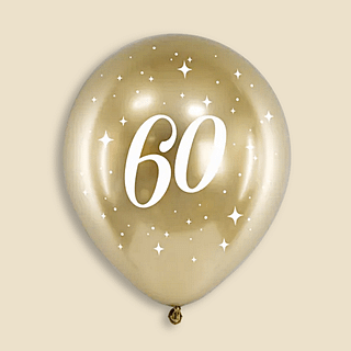 Gouden ballon voor een 60e verjaardag