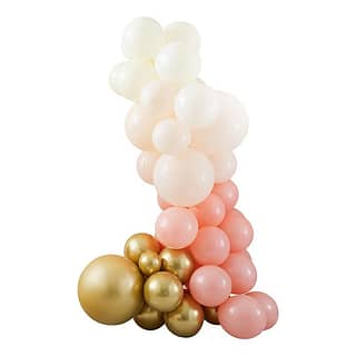 Ballonnenversiering Peach & Gold - 75 stuks