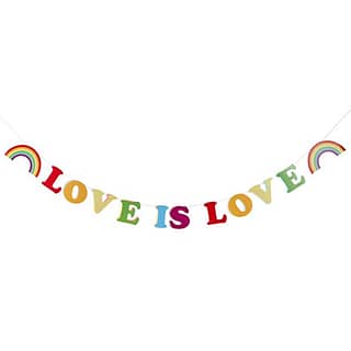 Letterbanner 'Love is Love' - 2 meter
