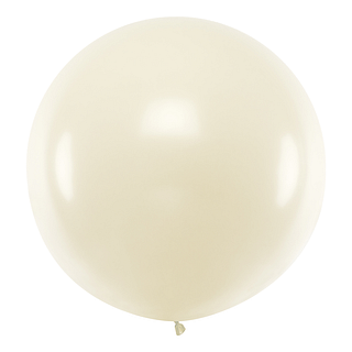 Parelkleurige orb ballon van 1 meter groot