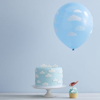 Ballonnen Wolken Blauw - 10 stuks