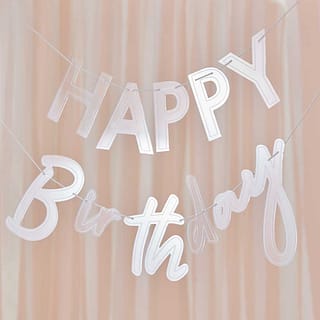 Letter banner Happy Birthday van Acryl