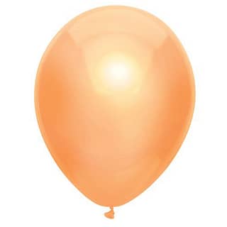 Metallic ballonnen in de keur peach oranje