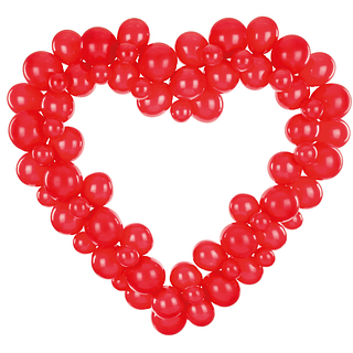 ballonnenboog hart rood