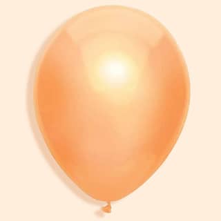 Metallic ballonnen in de keur peach oranje