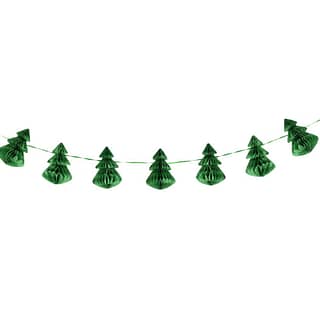 Slinger met groene honeycombs in de vorm van een kerstboom