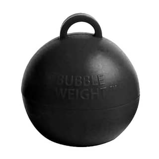 zwart bubble ballon gewicht