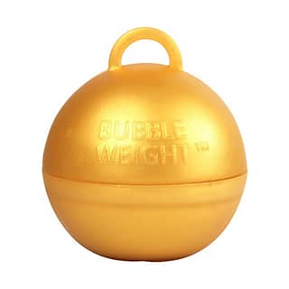 goudkleurig bubble ballon gewicht