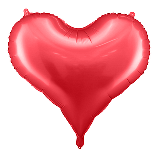 rode hartvormige folieballon