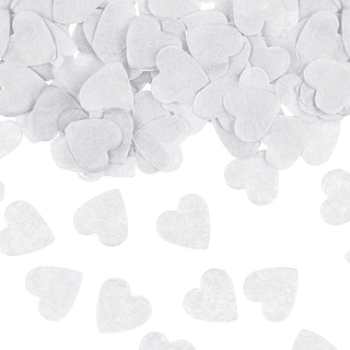 witte hartjes confetti