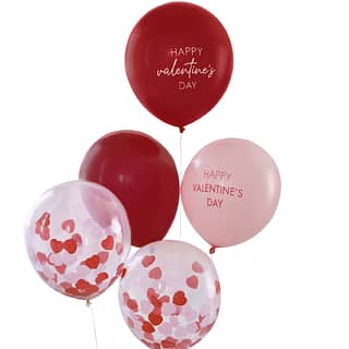 ballonnenbundel voor valentijnsdag