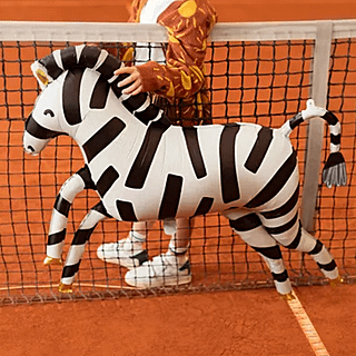 Folieballon in de vorm van een zebra