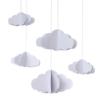 Hangende wolken met 3D effect