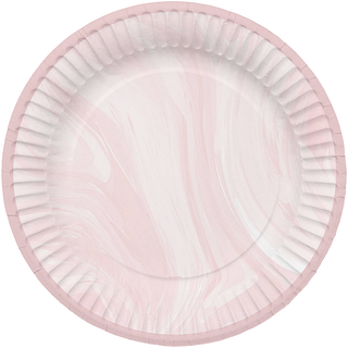 Roze marmeren bordje gemaakt van papier