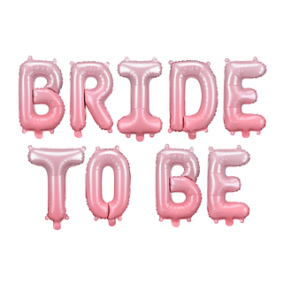 Roze folieballonnen bride to be