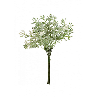 Bosje kuntbloemen met witte bloempjes en groene takjes