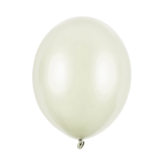 creme kleurige ballon met metallic effect
