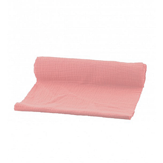 Licht roze tafelloper van katoen