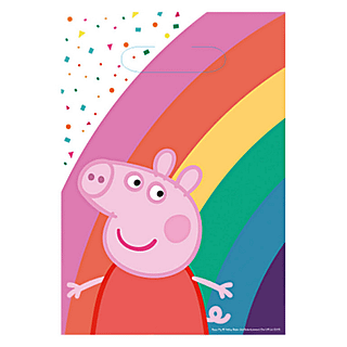 Peppa Pig cadeautasjes met een regenboog