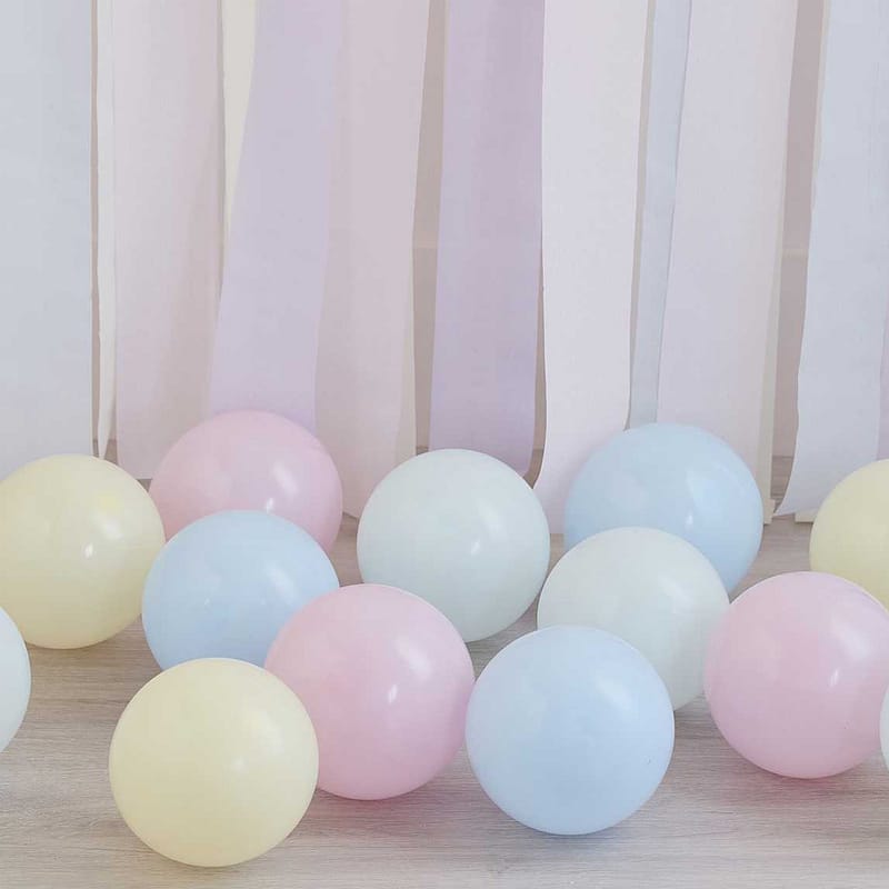 pastelkleurige kleine ballonnen