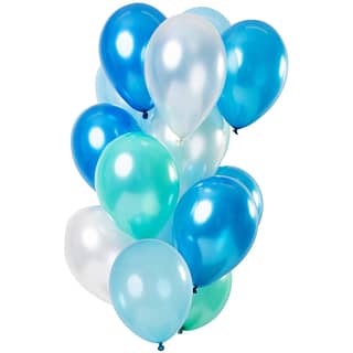 Ballonnen set 'Blue Azure' - 15 stuks