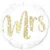 Folieballon ‘Mrs’ Wit - 46 Centimeter