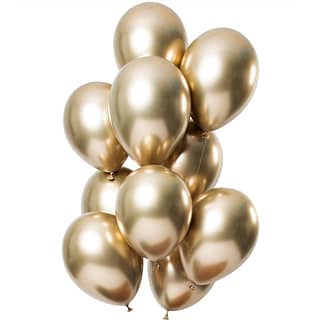 Ballonnen Set 'Mirror Gold' - 12 stuks