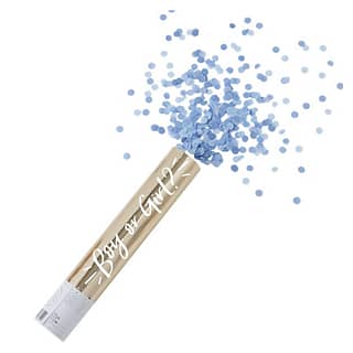 Confetti Shooter Gender Reveal Blauw - 28 cm