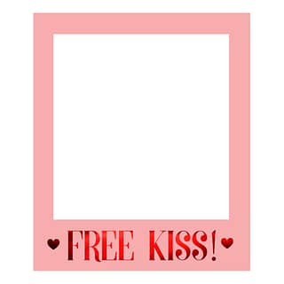 Photobooth Frame 'Free Kiss