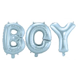Folieballon ‘Boy’ - Lichtblauw