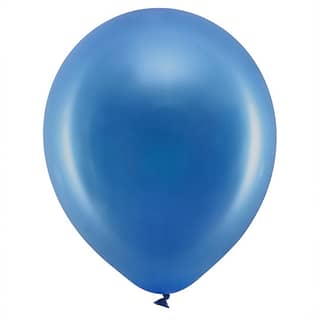 Ballonnen Metallic Navy Blauw - 10 stuks