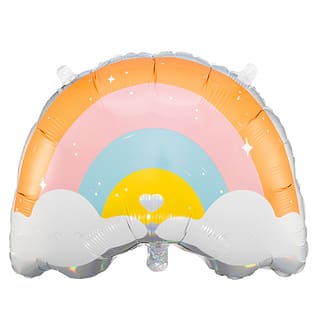 Folieballon Rainbow & Clouds - 55 Centimeter