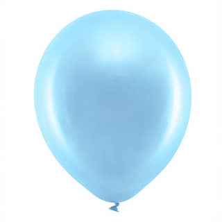 Ballonnen Metallic Blauw (30 cm) - 10 stuks