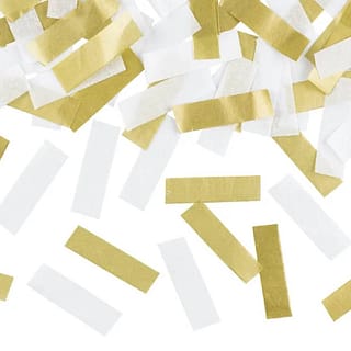 gouden en witte confetti snippers