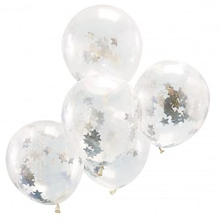 Confetti Ballonnen Holografisch Sterren - 5 stuks