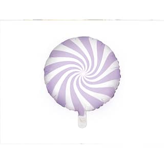 Folie Ballon Pastel Wit Lila - 45cm
